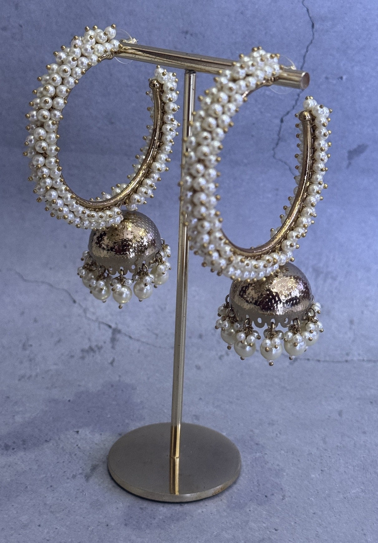 Pearl Statement Jhumkis