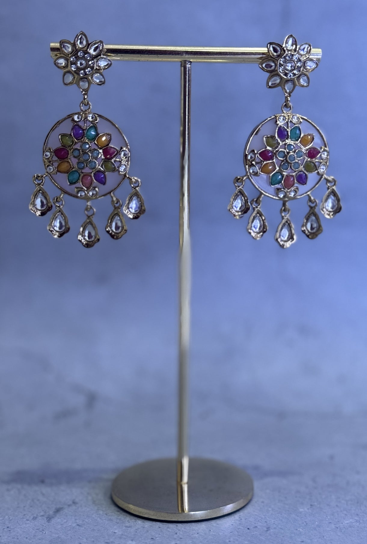 Pink Multi Meera Danglers