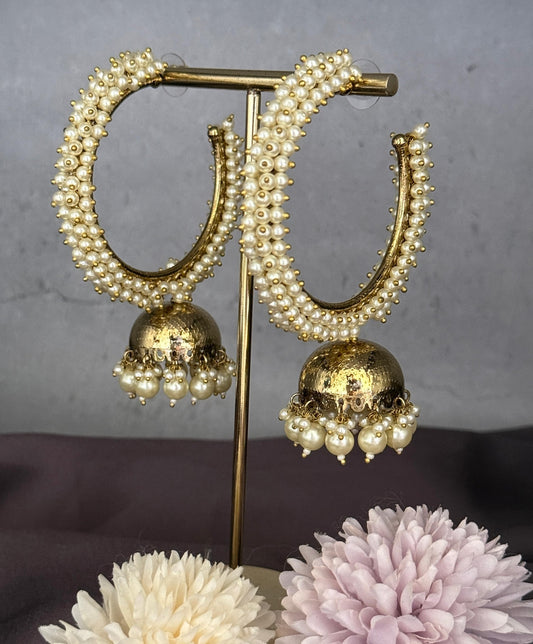 Pearl Statement Jhumkis