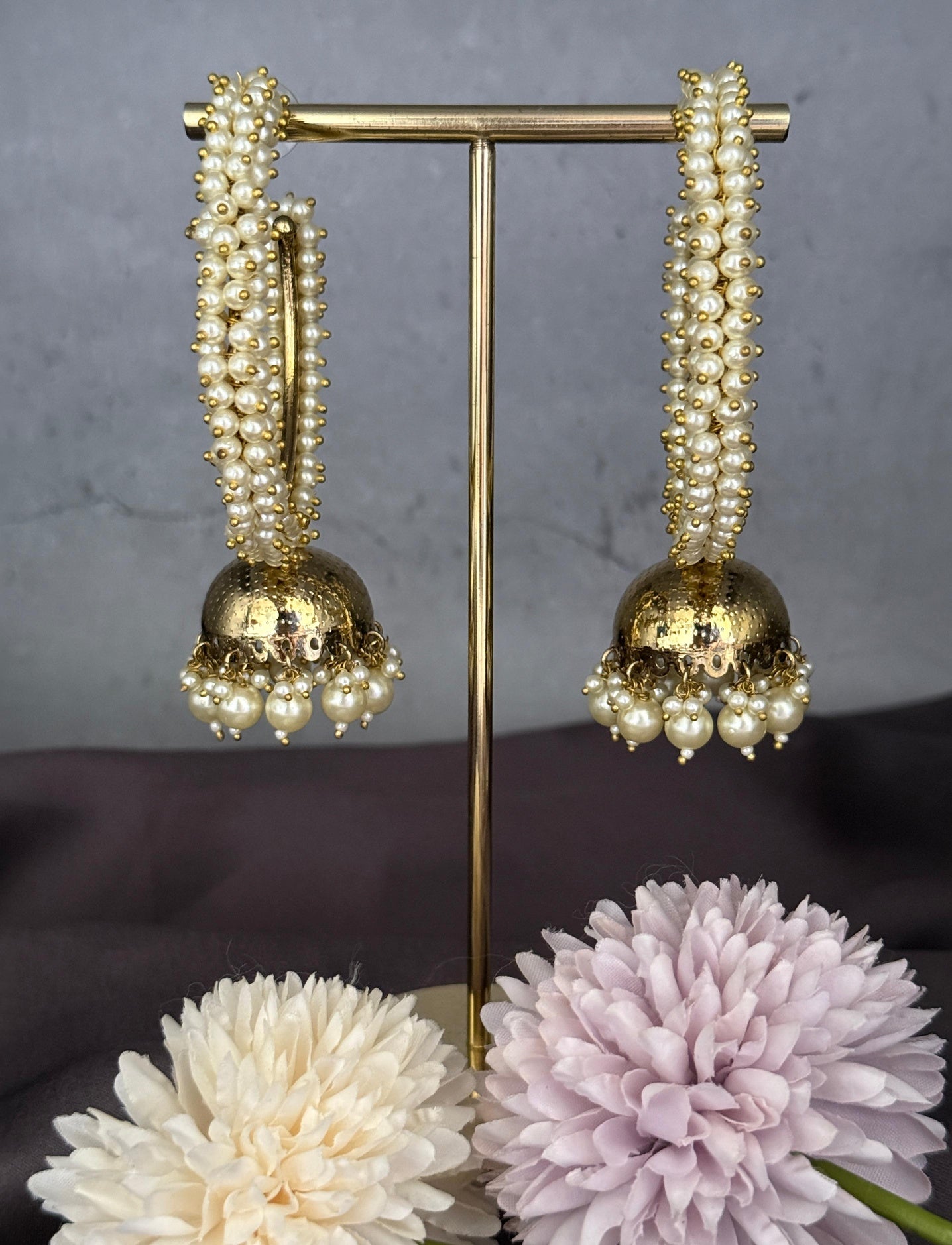 Pearl Statement Jhumkis