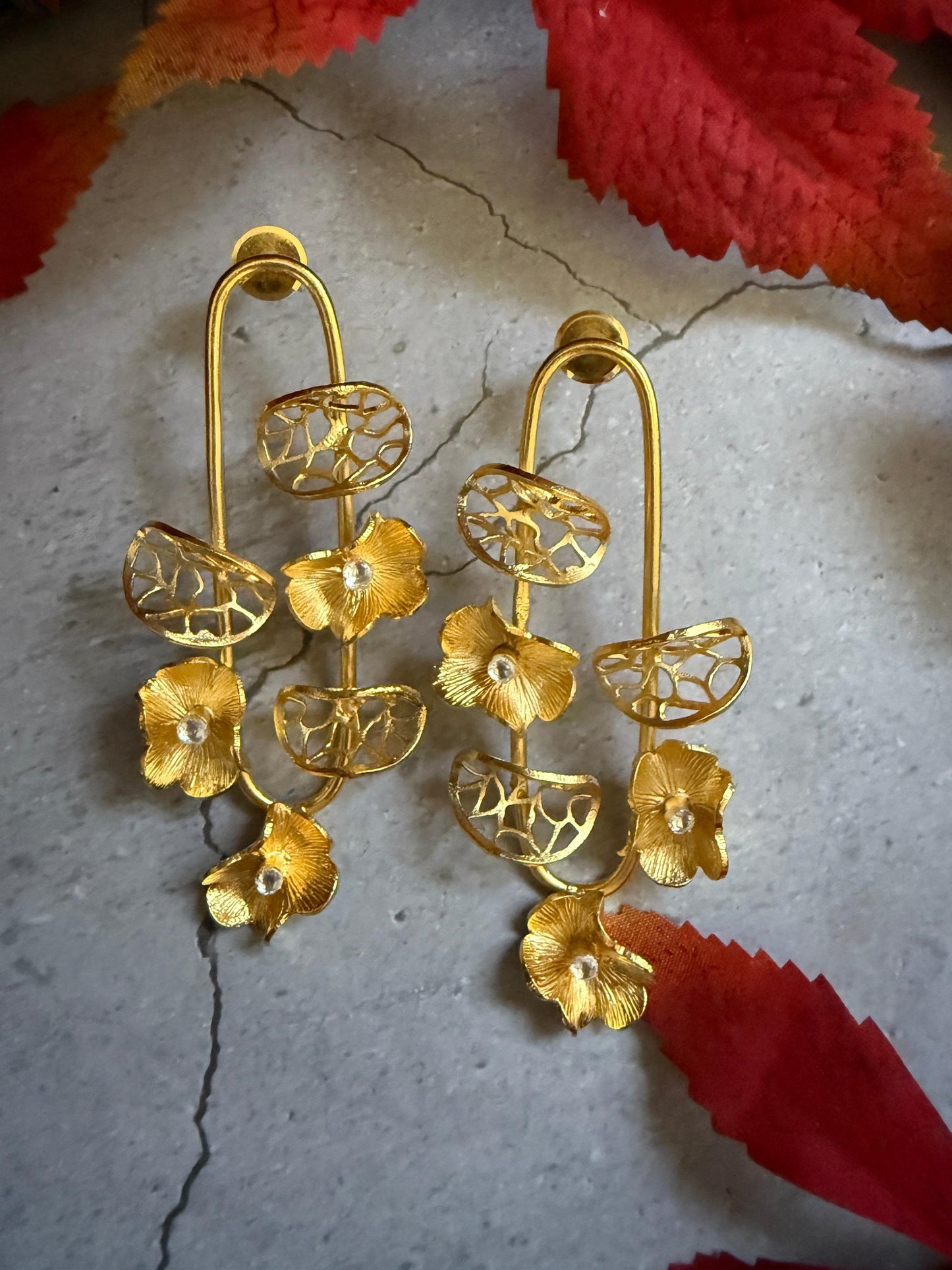 Floral Statement Danglers