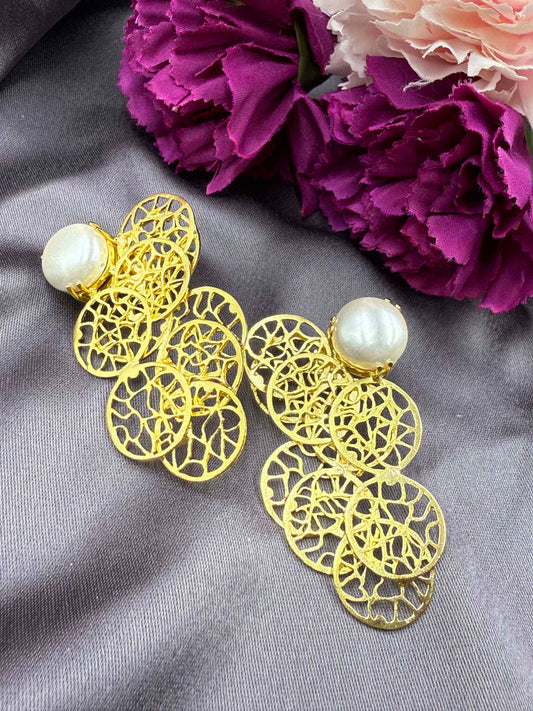 Round Jaali Studs