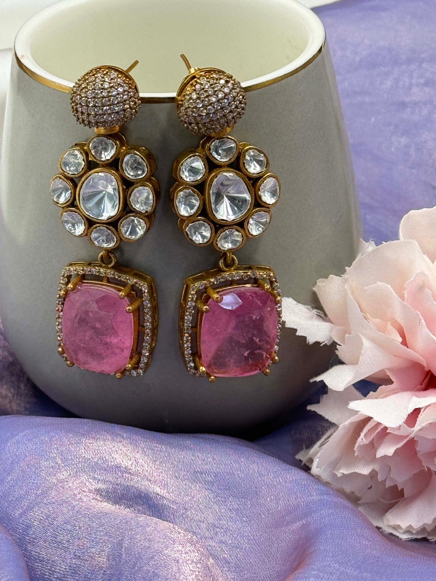 Pink Victorian Danglers