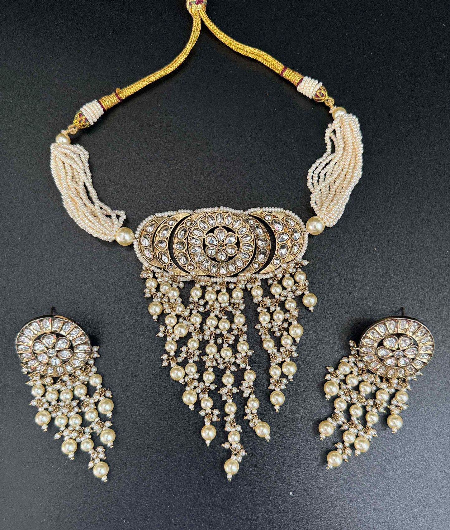 Ivory Ethnic Choker Set