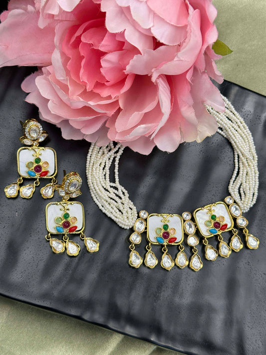 Ivory Meera Choker Set