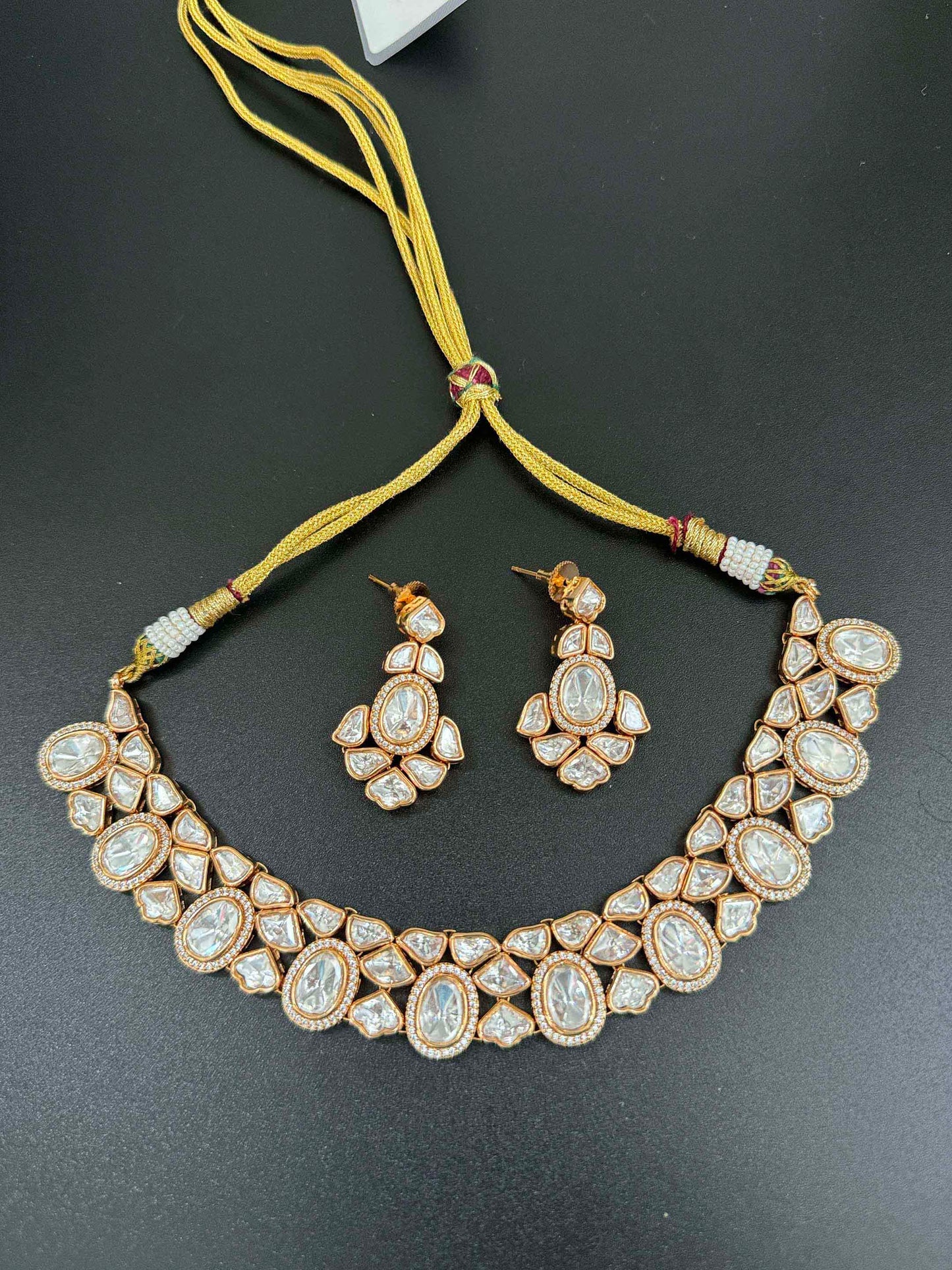 Ivory Arham Oval Necklace Set