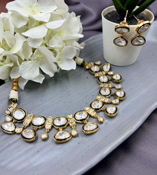 Ivory Polki Necklace Set