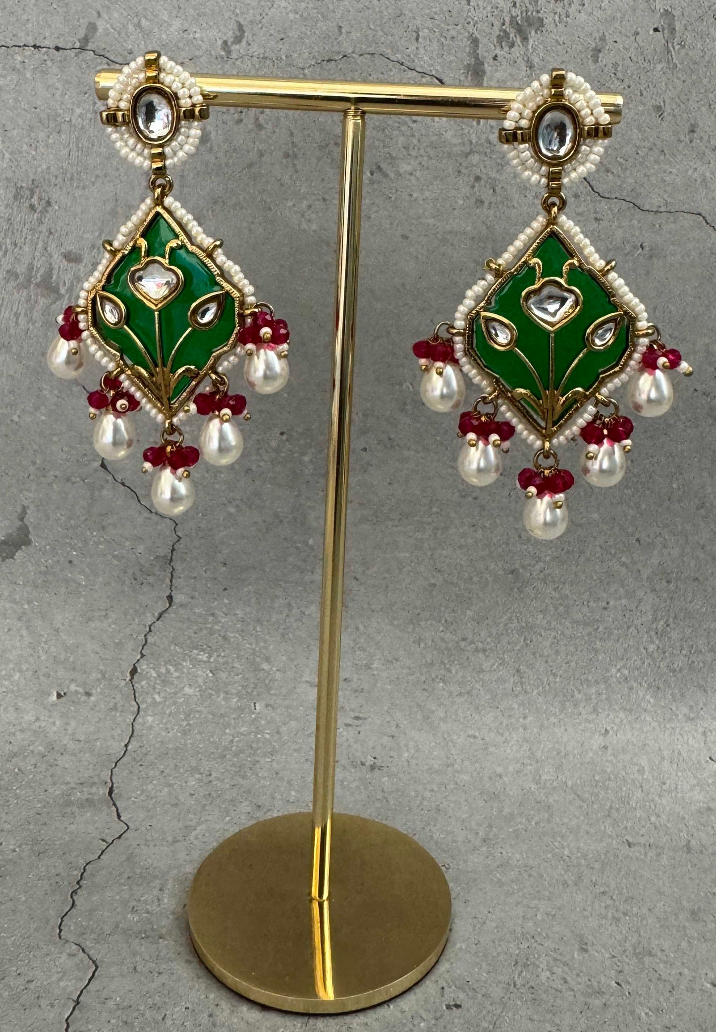 Multicolor Meera Pearl Danglers Mini