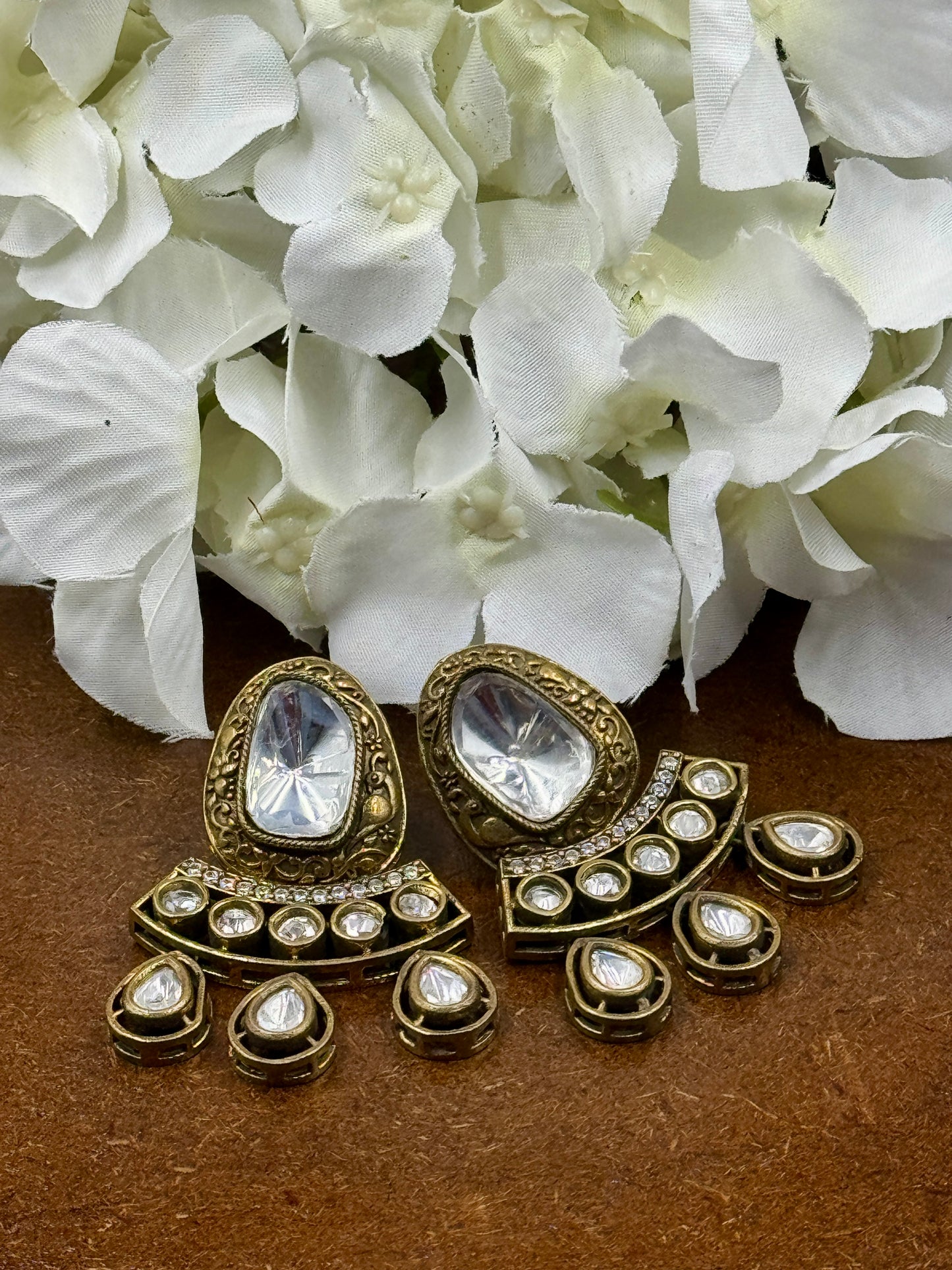 Antique Moissanite Danglers