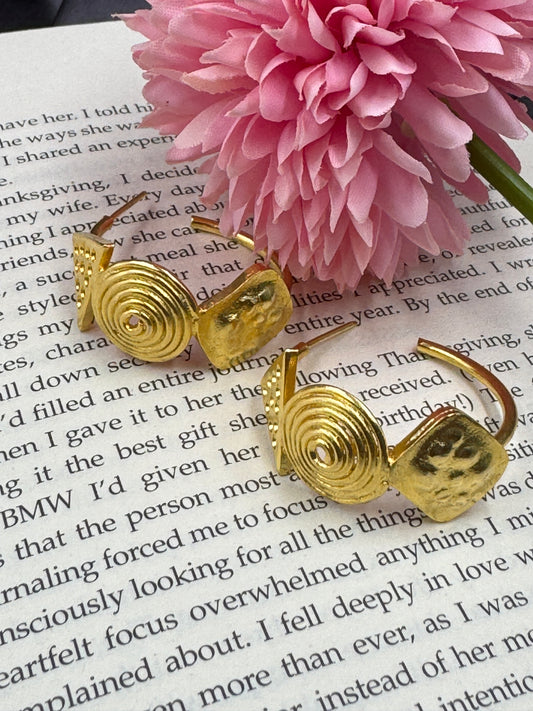 Textured Abstract Hoops